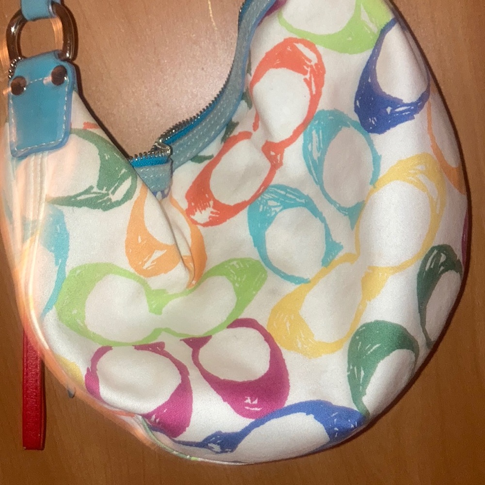 Used Rare Colorful Coach small - Picture 4 of 5